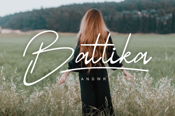 Battika: A Modern Handwritten Typeface for Editorial Design