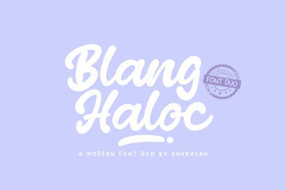 Blang Haloc Duo: The Perfect Handwritten Typeface for Your Craft Shop