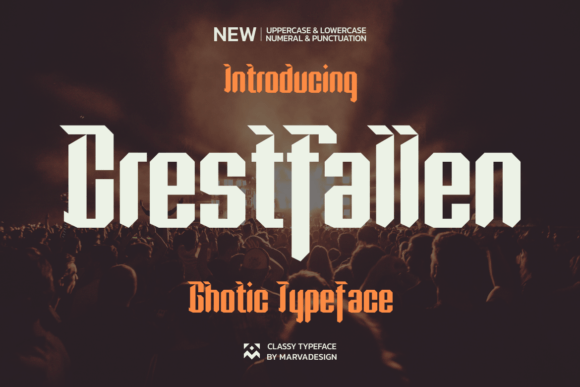 Crestfallen: The Modern Blackletter Typeface for Handmade Brands