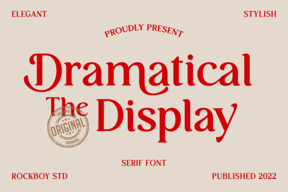 Dramatical the Display: A Serif Typeface for Editorial Excellence