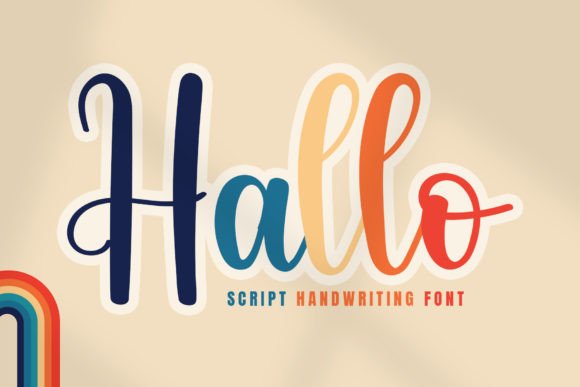 Hallo: The Handwritten Typeface for Stunning Craft Projects
