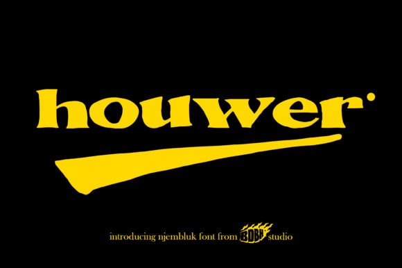 Houwer Display Font: A Bold Typeface for Web Design