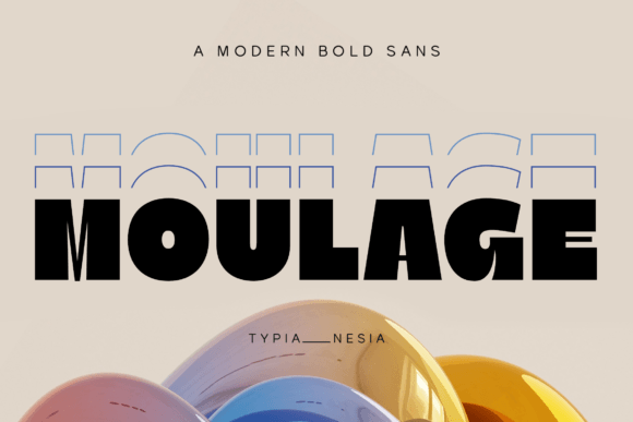 Moulage: A Bold Sans Serif Typeface for Modern Brand Identity