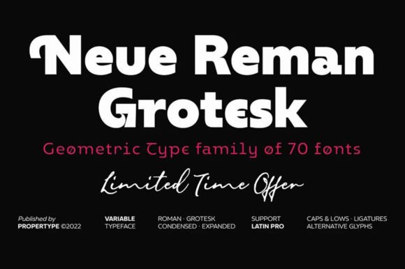 Neue Reman Grotesk: The Modern Typeface for Editorial Excellence