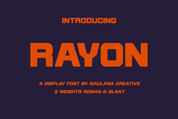 Rayon: A Modern Display Typeface for High-Impact Campaigns