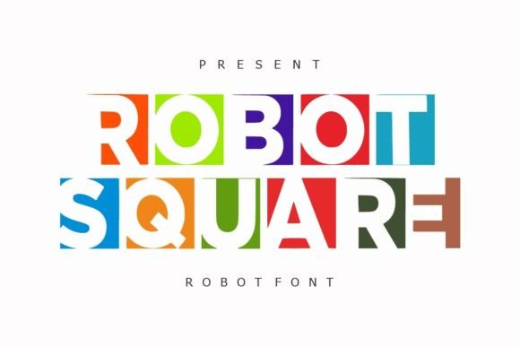 Robot Square: The Fun Display Font for Modern Brand Identity