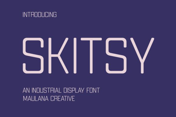 Skitsy: The Industrial Tech Sans Display Font for Bold Branding