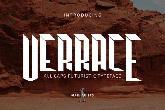 Verrace: The Bold Display Font for Futuristic Craft Designs