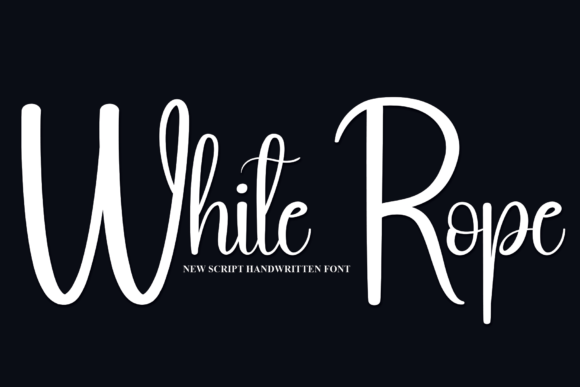 White Rope: A Friendly Handwritten Font for Small Business Branding